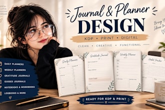 design journal or planner for print or KDP, do prayer journal