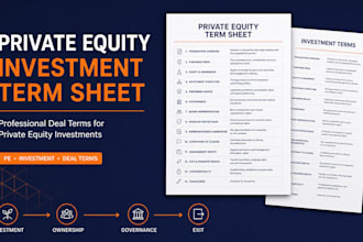 draft a professional private equity investment term sheet