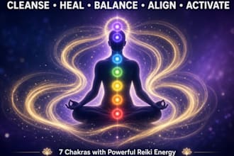 cleanse heal balance align and activate all 7 chakras with powerful reiki energy