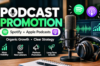 do podcast promotion and marketing for spotify and apple podcasts