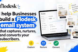 setup flodesk email marketing, flodesk automation, newsletter and email funnel