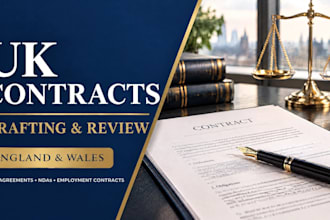 draft or review UK contracts and legal agreements