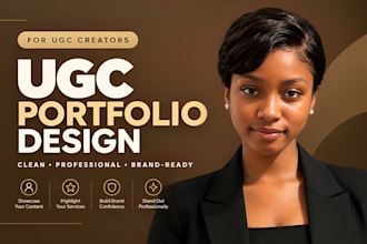 canva website design, canva landing page, canva website ugc portfolio
