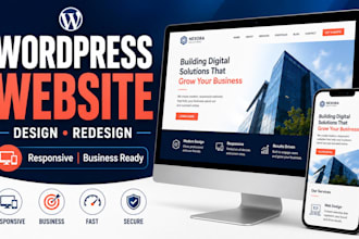 develop wordpress website, wordpress website redesign as wordpress developer
