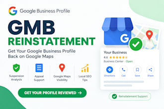 fix suspended gmb, reinstate gmb google my business gmb reinstatement