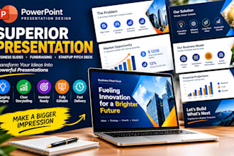 superior powerpoint presentation business slides fundraising startup pitch deck