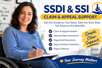 provide an ssdi ssi appeal packet with step by step instructions