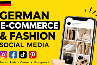 manage german ecommerce social media and create fashion marketing content