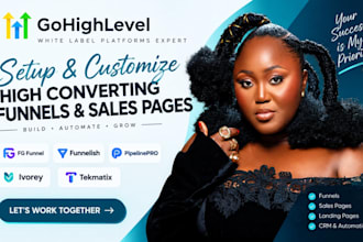 setup fg funnel expert funnelish pipelinepro ivorey tekmatix sales page expert