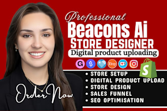 setup beacons ai, beacons ai store beacons ai marketing stan store gumroad