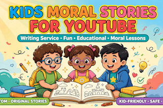 write engaging moral stories for kids youtube channel
