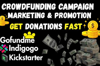 run kickstarter indiegogo gofundme targeted crowdfunding marketing promotion