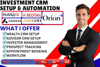 setup investment gohghlevel wealthbox  junxure redtail addepar orion hubspot