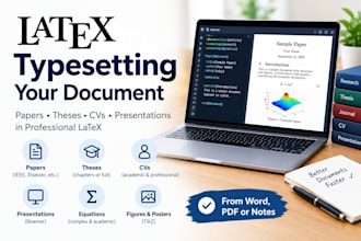 typeset your paper, thesis, or CV in professional latex