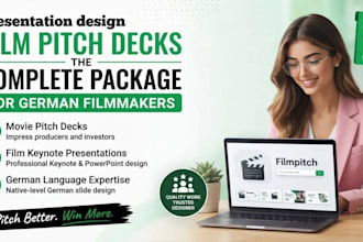design german movie pitch deck, movie presentation, film keynote presentation