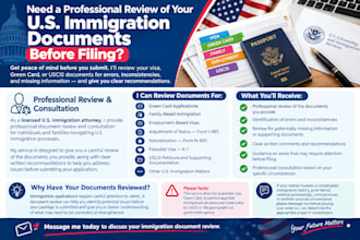 review immigration forms and documents with a US immigration lawyer