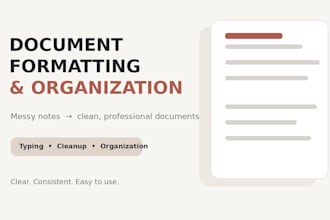 organize and format your documents