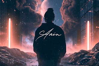 design album cover, single cover, music cover art