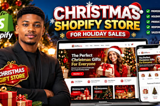 create a christmas gift shopify store designed to boost holiday sales