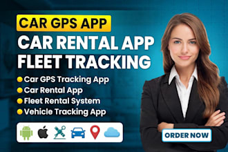 build car gps app car rental app, fleet rental app rental vehicle tracking app