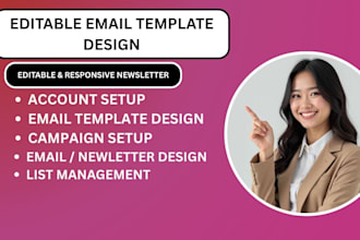 design editable email template on flodesk