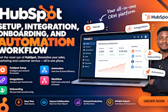 do hubspot setup, integration, onboarding, and automation, workflow