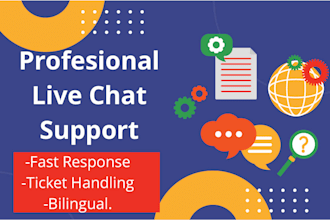 provide profesional live chat support for your website and business