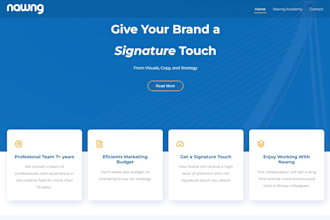build a responsive landing page
