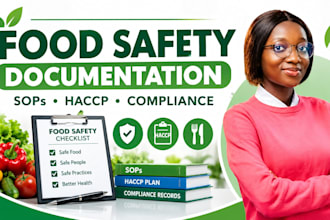 create food safety sops, haccp documents and compliance records