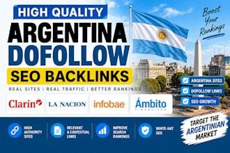 provide high quality argentina dofollow SEO backlinks
