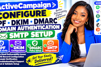 configure activecampaign spf dkim dmarc domain authentication SMTP setup