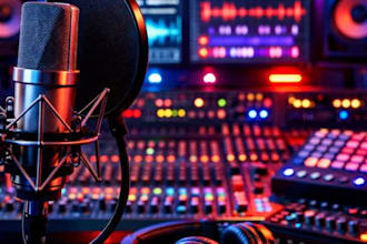 write and produce a catchy jingle for your radio, podcast, or commercial