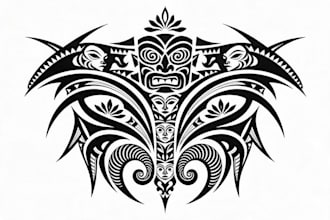 draw for you a custom tribal tattoo design