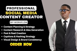 be your content creator create content social media content social content