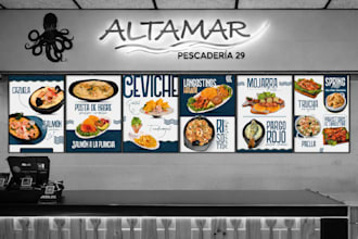 design a professional restaurant menu that sells more
