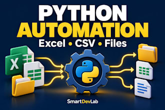 automate excel, CSV and repetitive file tasks with python