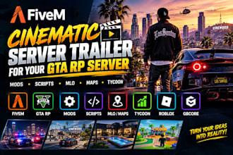 cinematic fivem server trailer gta rp mods scripts mlo maps tycoon roblox gbcore