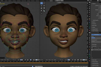 3d humanoid rig, nonhumanoid rigging, skeleton, claws, body rig, facial rig, cc4
