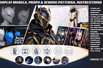 do sewing pattern maker, instructions for cosplay creations, eva foam pattern