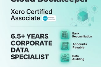 be your certified xero bookkeeper and accounts payable specialist