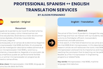 translate english and spanish texts