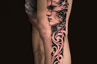do a professional tattoo and tattoo design