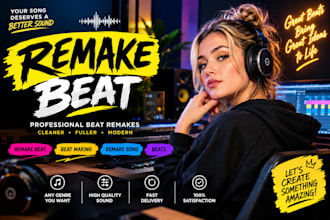 remake or recreate ai song into professional instrumental beat