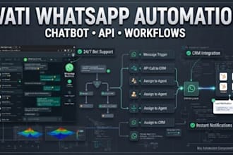 wati whatsapp automation chatbot and workflow setup