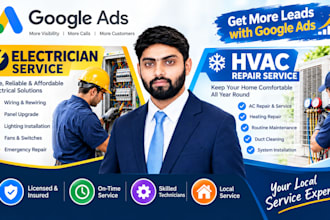 build a premium google ads strategy for elite electrician and hvac repair brand
