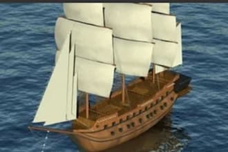 create realistic 3d yacht models for rendering and animation