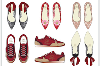 design shoes, sneakers, footwear tech packs