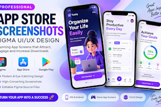 design app screenshots figma app uiux design mobile game app screenshots preview