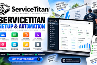 servicetitan account setup, onboarding, dispatch workflow, pricebook, quickbooks