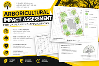 prepare arboricultural impact assessment for UK planning applications